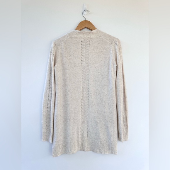 Marine Layer Oatmeal Mae Cardigan Wool Cashmere Blend - Picture 11 of 15